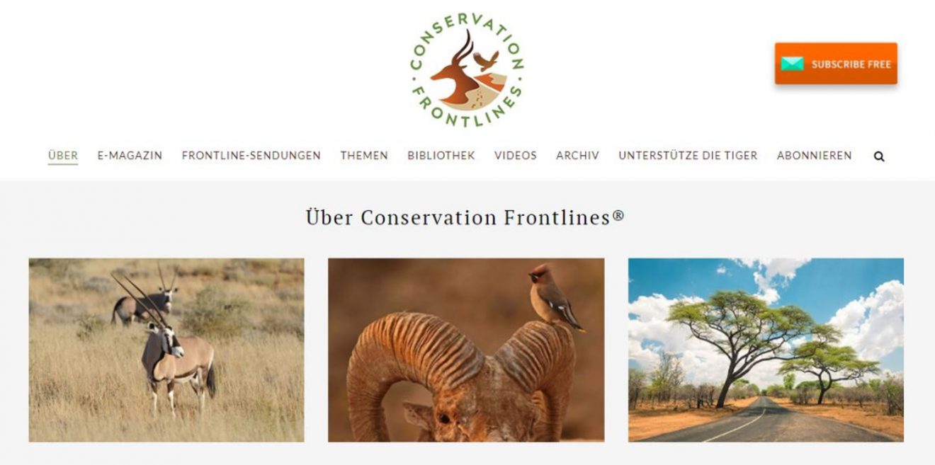 Conservation Frontlines - Informativer Newsroom mit vielen spannenden Infos