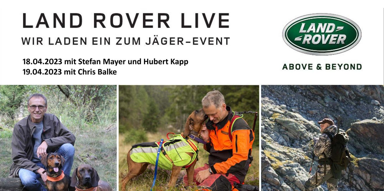 Veranstaltungshinweis Land Rover Live - Vorträge über tierschutzgerechte Jagd