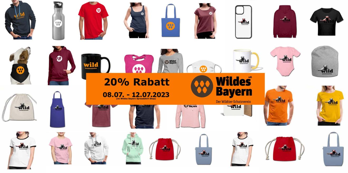 Sommer-Aktion - 20% Rabatt im Wildes Bayern Spreadshirt-Shop